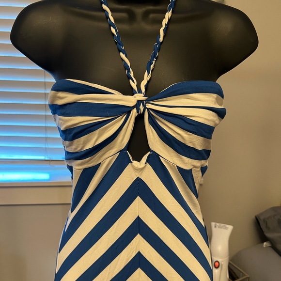 Bebe halter tie stripe dress - Picture 6 of 7